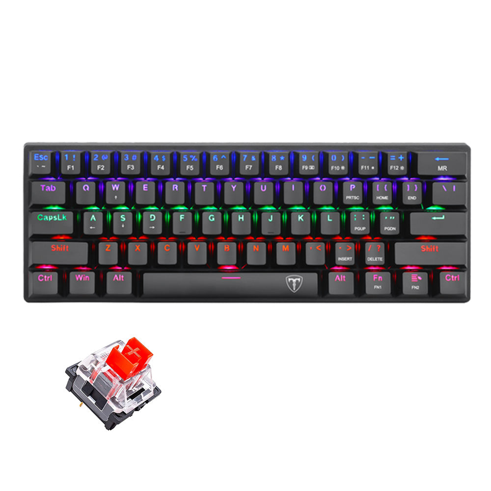 T-DAGGER ARENA TGK321 60% Wired Gaming Mechanical Keyboard - Red Switch