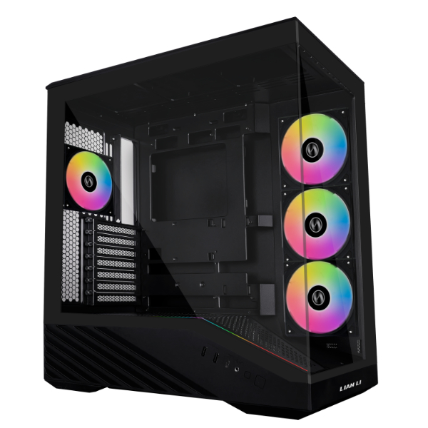 Lian Li Vector V100R BTF Black Mid-Tower Gaming Case with 4 ARGB Fans, USB Type-C + RB750 750W 80+ Bronze ATX 3.1 PSU
