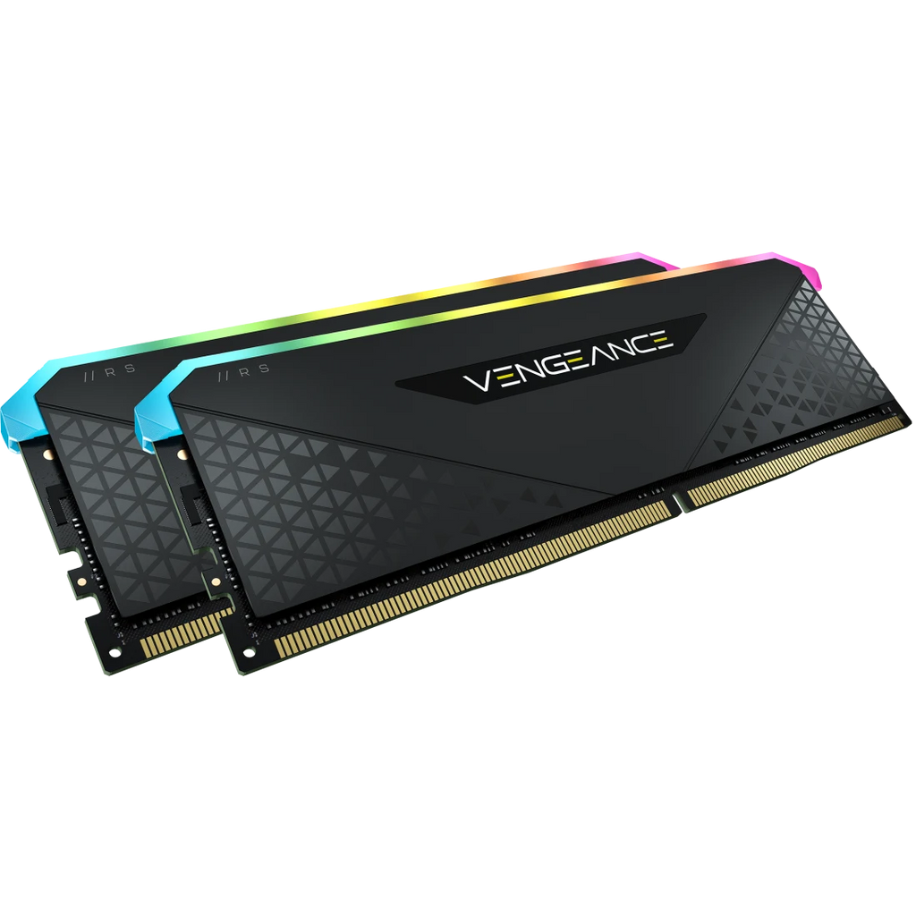 مجموعة ذاكرة Corsair VENGEANCE RGB RS سعة 16 جيجابايت (2 × 8 جيجابايت) DDR4 DRAM بسرعة 3200 ميجاهرتز C16 