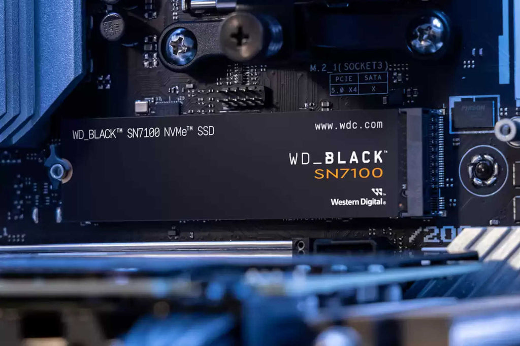 WD Black SN7100 1TB NVMe SSD PCIe Gen4 x4 up to 7250MB/s read and 6900MB/s write