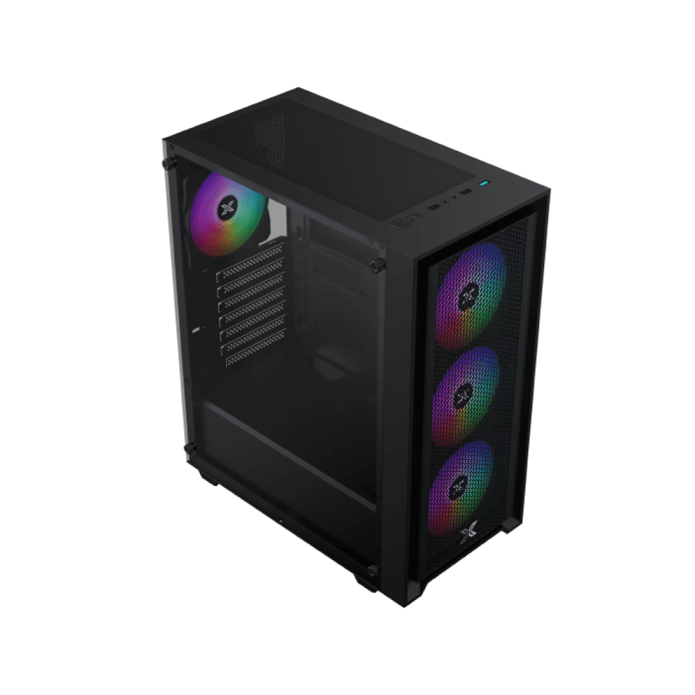 Xigmatek Master X Gaming MID Tower Case 4 مراوح RGB + 600 واط 80+ 