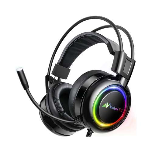 ABKONCORE B780 7.1 Surround Headset Bass Vibration Gaming Headset RGB