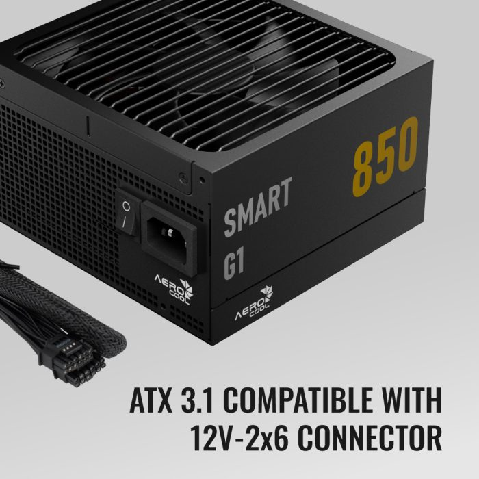 Aerocool SMART G1 750W 80+GOLD ATX 3.1 Gen 5.1 Non Modular POWER SUPPLY