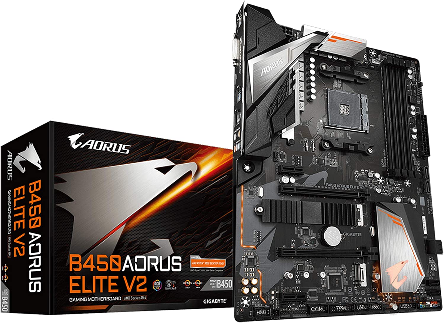 B450 AORUS Elite V2 AMD Ryzen AM4 ATX Motherboard
