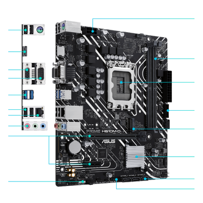Asus Prime H610M-D DDR4 LGA 1700