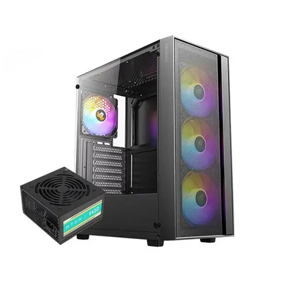 ANTEC AX65 ARGB Mid-Tower Case with 4× ARGB Fans + Antec Atom B750 80+ Bronze PSU