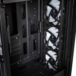 BitFenix Nova Mesh TG Mid Tower Case Tempered Glass Window, 4 FAN FRGB Black