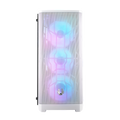 BitFenix Nova Mesh TG Mid Tower Case Tempered Glass Window, 4 FAN FRGB White
