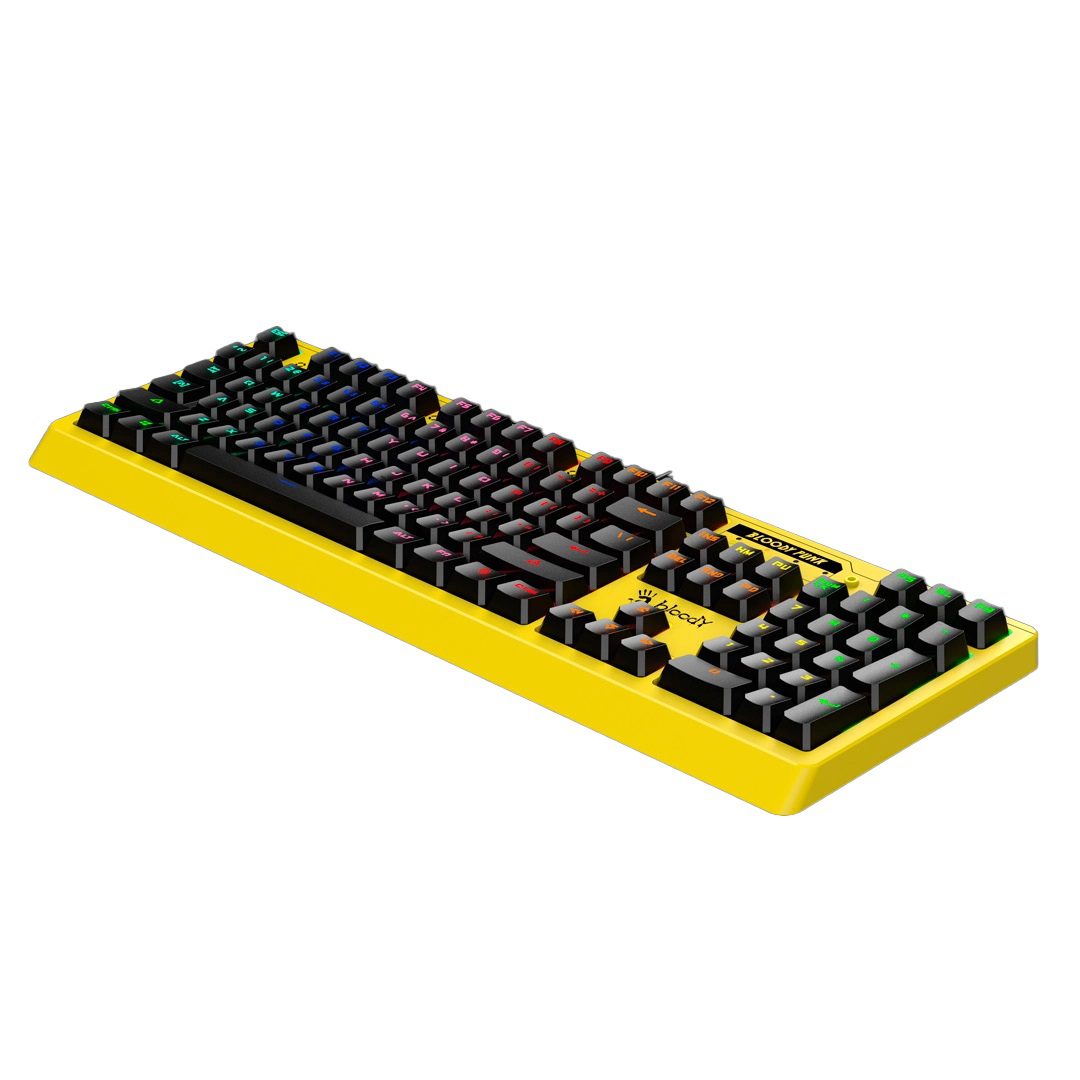 Bloody B810RC Light Strike RGB Animation Mechanical Gaming Keyboard – LK Optical Blue Switch | Yellow