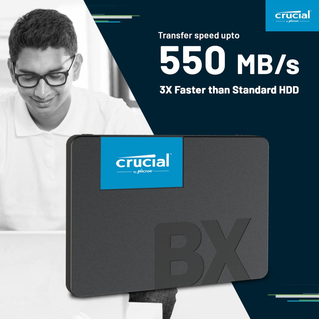 Crucial BX500 500GB 3D NAND SATA 2.5