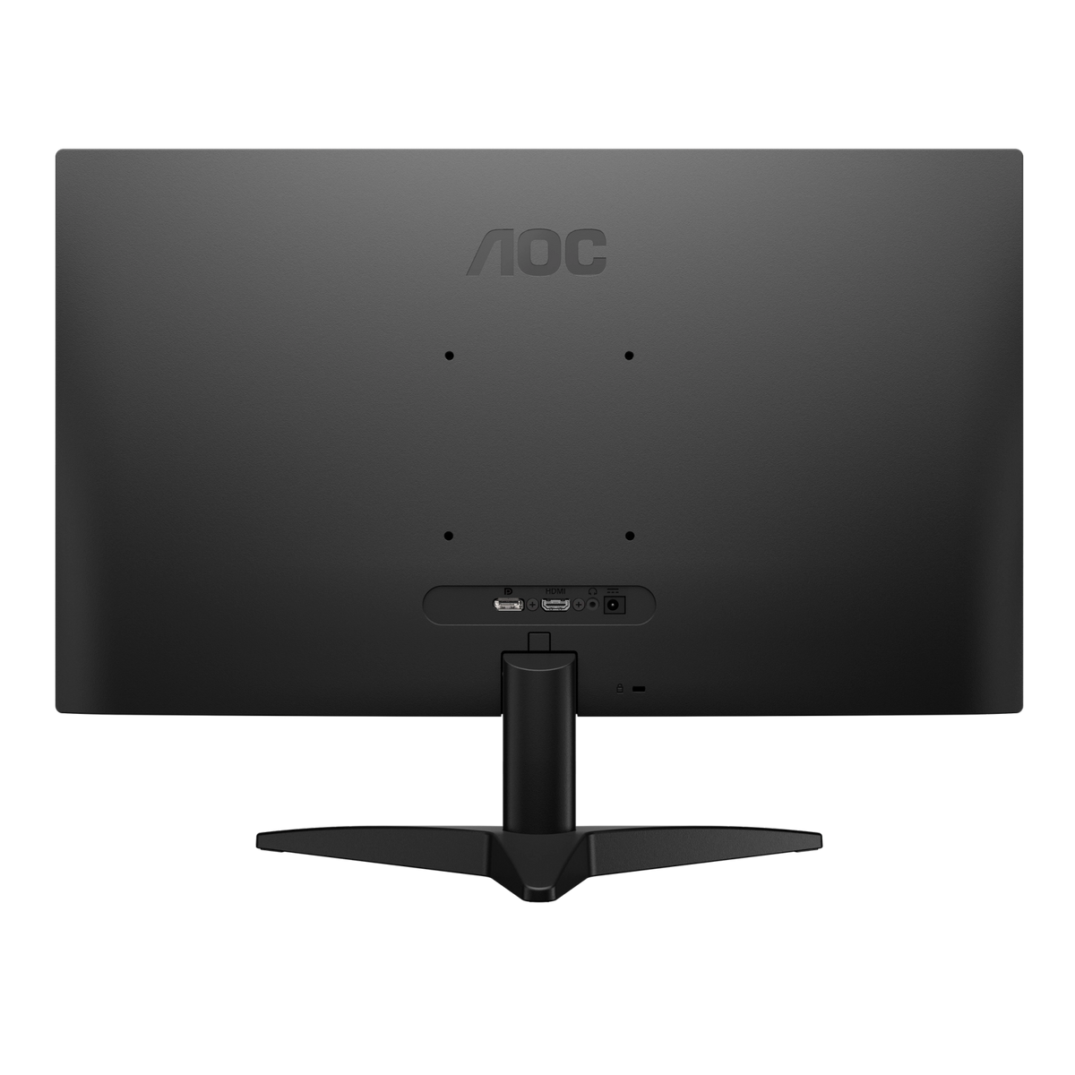 AOC gaming monitor with dark back panel and central stand