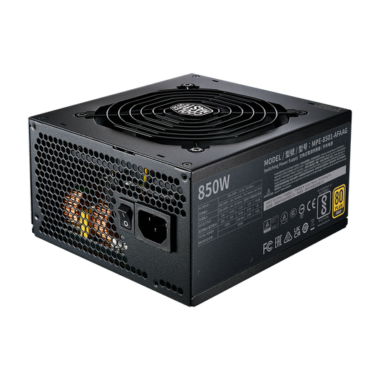  POWER SUPLY/COOLER MASTER/MWE Gold 850
 V3 ATX3.1 w/EU cord