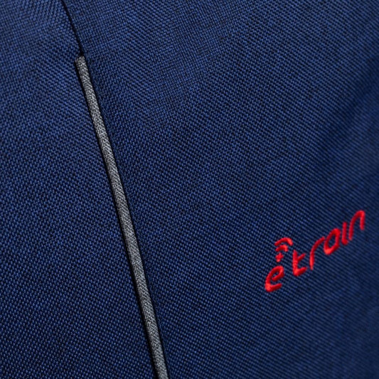 E-train (BG82L) Laptop Backpack with Zipper Puller fits up to 15.6" - Blue*Gray