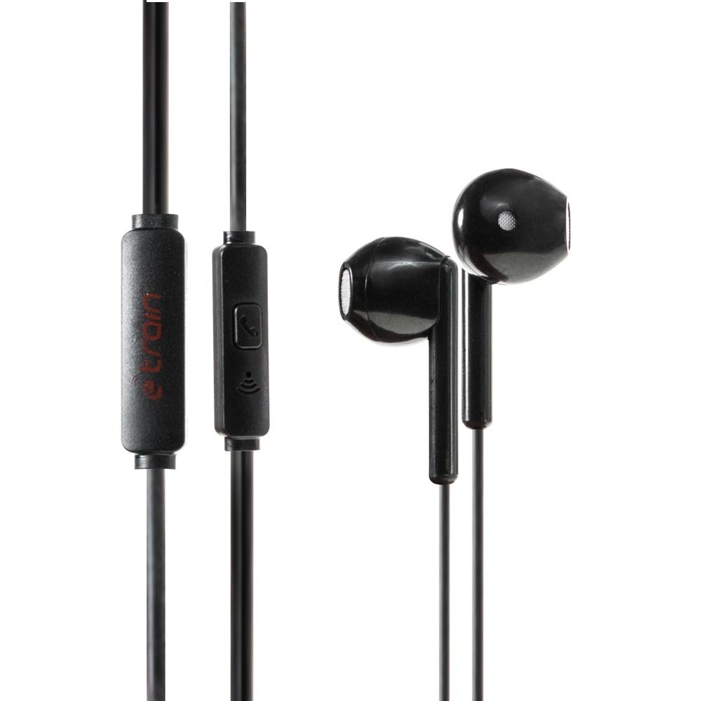 E-train HP61B Feather light Comfort Wired Earphone - Black - ALARABIYA COMPUTER