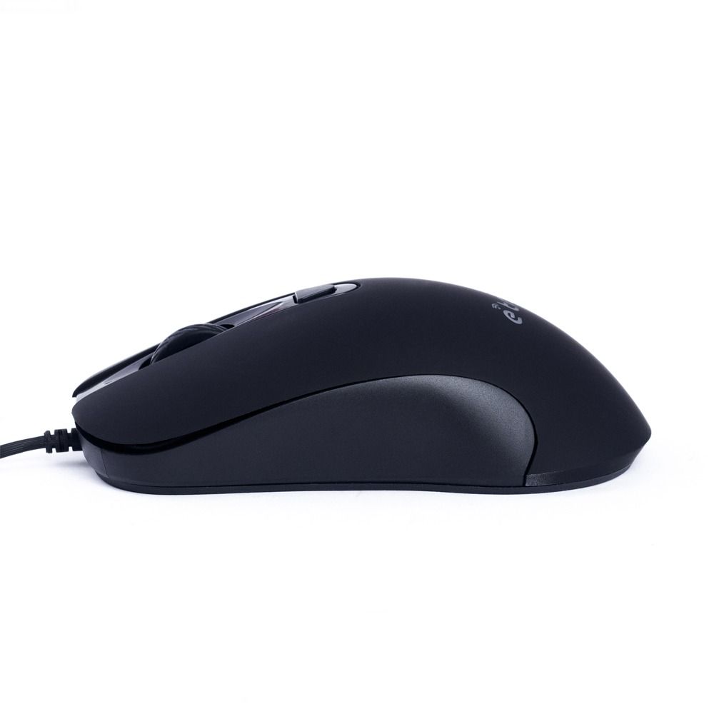 E-train (MO662) Wired Mouse 1000-1600 DPI with Switchable Button - Black