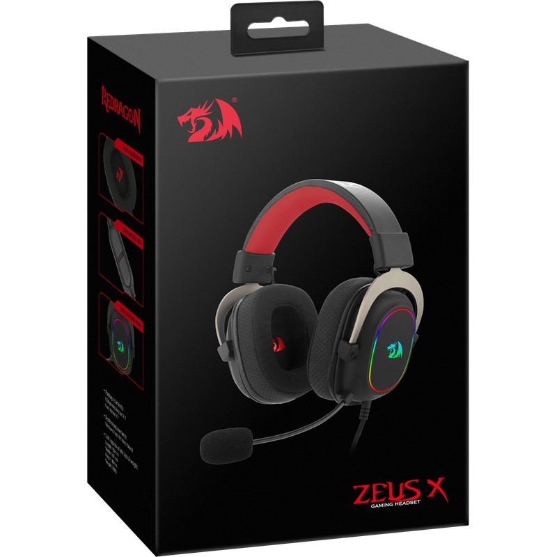Redragon H510 RGB Zeus X USB 7.1 Gaming Headset- black