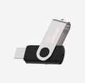 HIKSEMI 8GB USB 2.0 Rotary Pendrive Silver/Black
