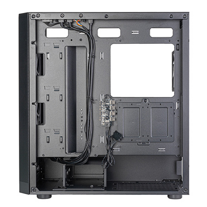 SilverStone FARA 514X ATX Mid-Tower Chassis with 4x ARGB Fans Dual 360mm Radiator Support High Airflow Mesh Panel 394mm GPU Support USB-C I O and High-Capacity Design