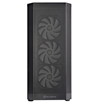 SilverStone FARA 514X ATX Mid-Tower Chassis with 4x ARGB Fans Dual 360mm Radiator Support High Airflow Mesh Panel 394mm GPU Support USB-C I O and High-Capacity Design