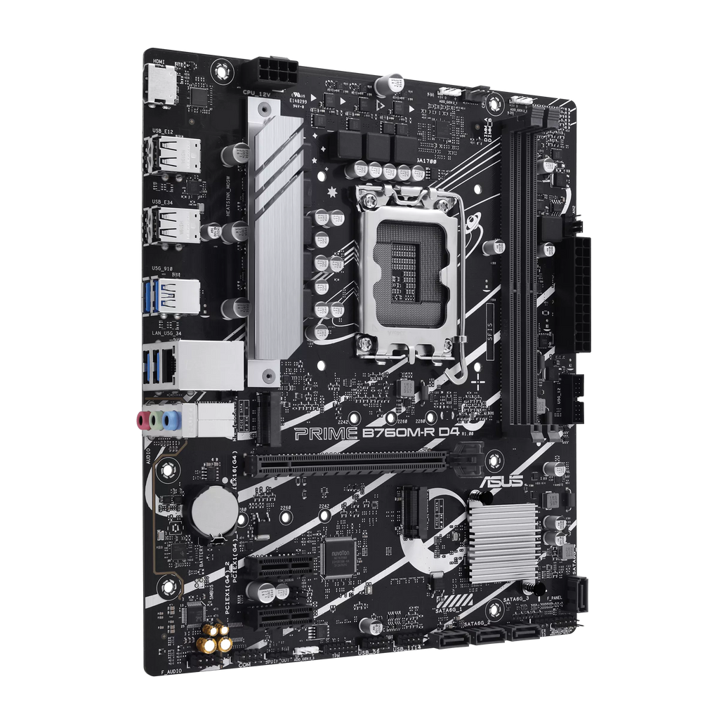 ASUS PRIME B760M-R D4 Socket LGA 1700 Motherboard
