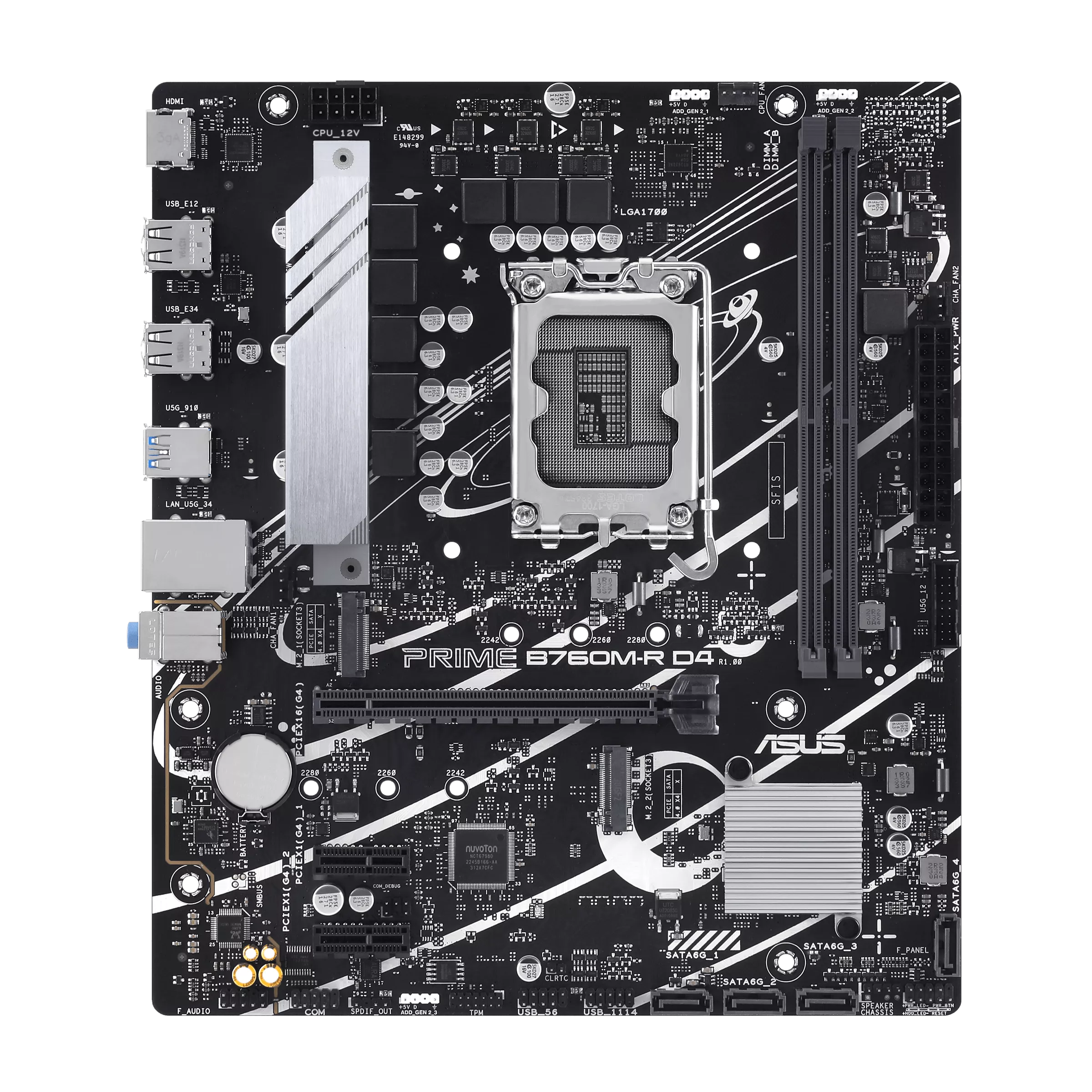 ASUS PRIME B760M-R D4 Socket LGA 1700 Motherboard