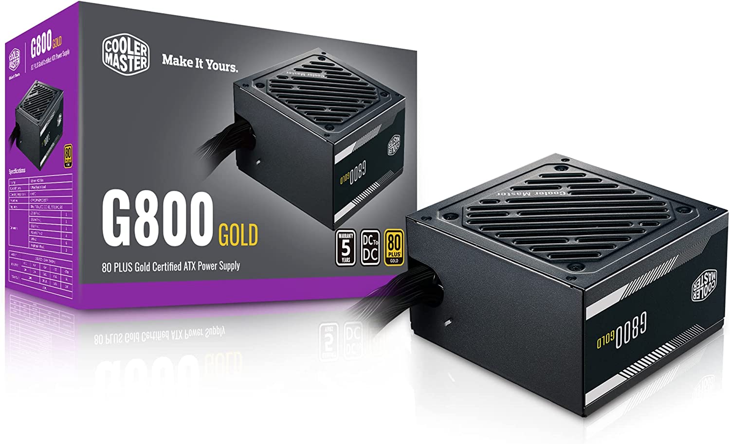 Cooler Master G800 Gold Power Supply - ALARABIYA COMPUTER