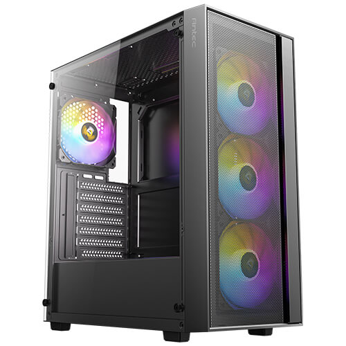 ANTEC AX65 ARGB Mid-Tower Case with 4× ARGB Fans + Antec Atom B750 80+ Bronze PSU