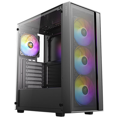 ANTEC AX65 ARGB Mid-Tower Case with 4× ARGB Fans + Antec Atom B750 80+ Bronze PSU