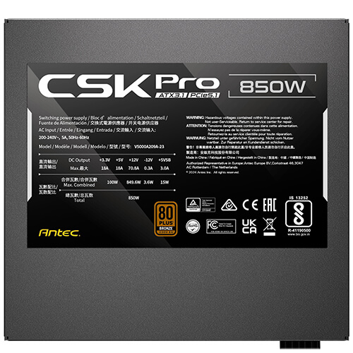 ANTEC CSK Pro 850 850W Bronze SEMI-MODULAR