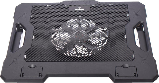 Gamma GT-89 Cooling Pad Containing Five Angle Stand With Two USB Ports And Fan Control button For Laptop 370x275x27mm - Black