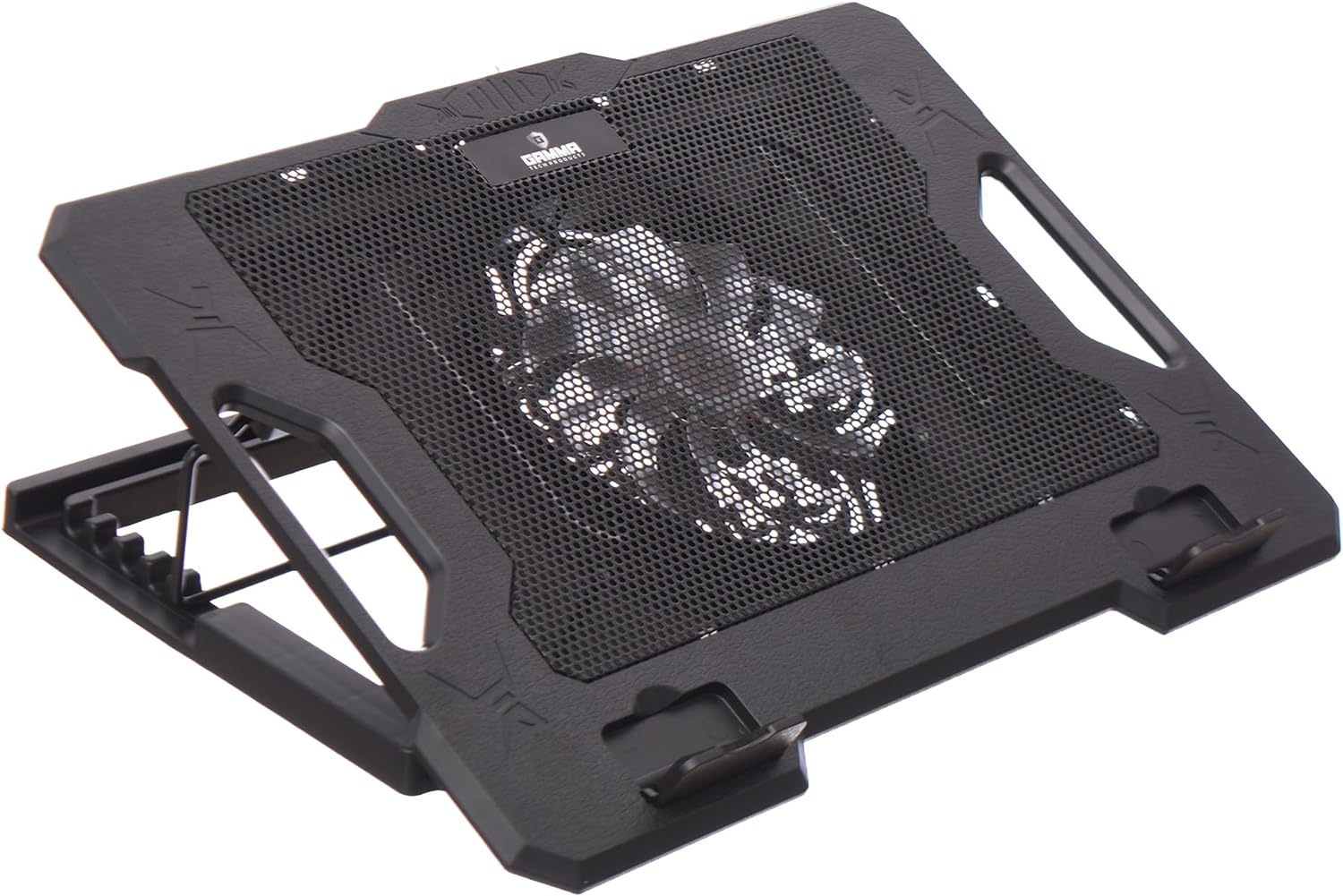 Gamma GT-89 Cooling Pad Containing Five Angle Stand With Two USB Ports And Fan Control button For Laptop 370x275x27mm - Black