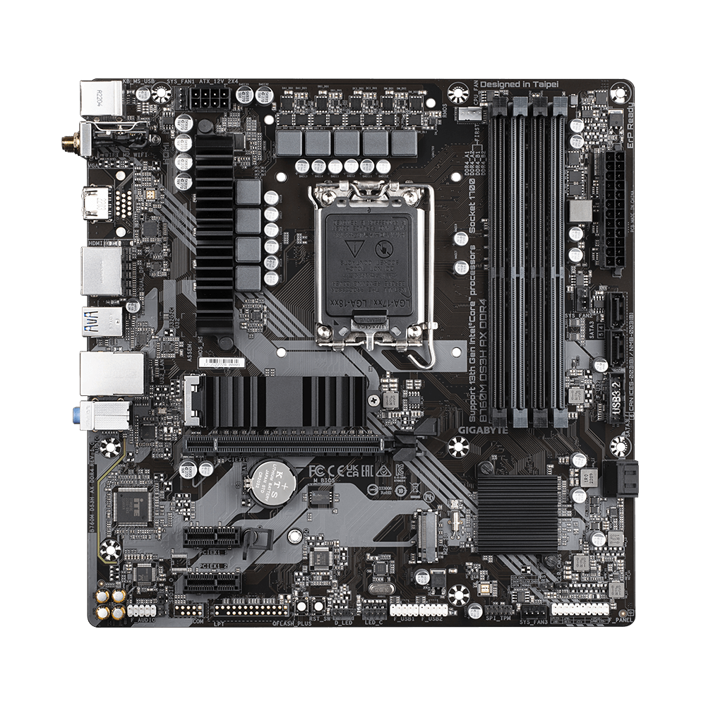 GIGABYTE B760M DS3H AX DDR4 WIFI LGA1700