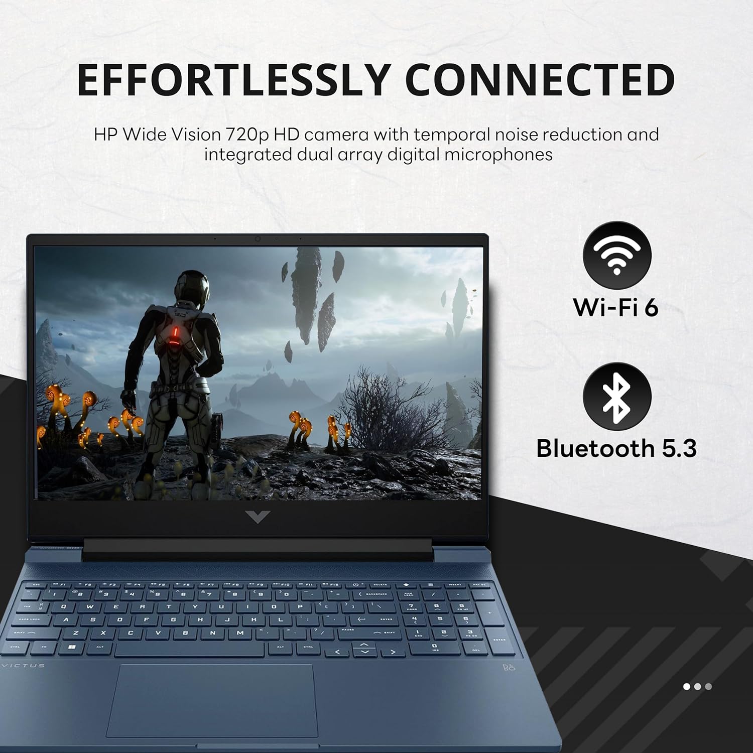 Hp Victus Gaming Laptop - 13th Intel i5-13500H , 4GB GDDR6 NVIDIA GeForce RTX 3050 Graphics, 8GB RAM, 512GB SSD, 15.6" FHD