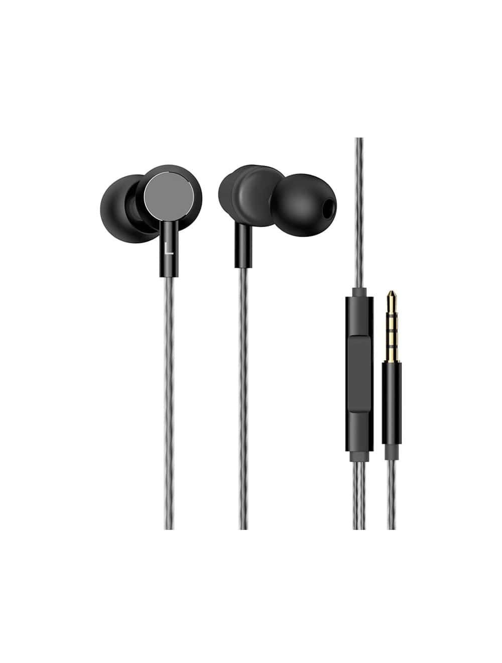 HP DHE-7001 3.5mm Wired Earphone - Black - ALARABIYA COMPUTER