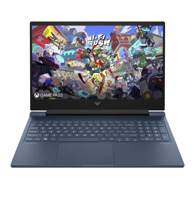 HP Victus 16-R1015 Gaming Laptop Intel Core i7-14700H featuring a vibrant gaming display and sleek design.