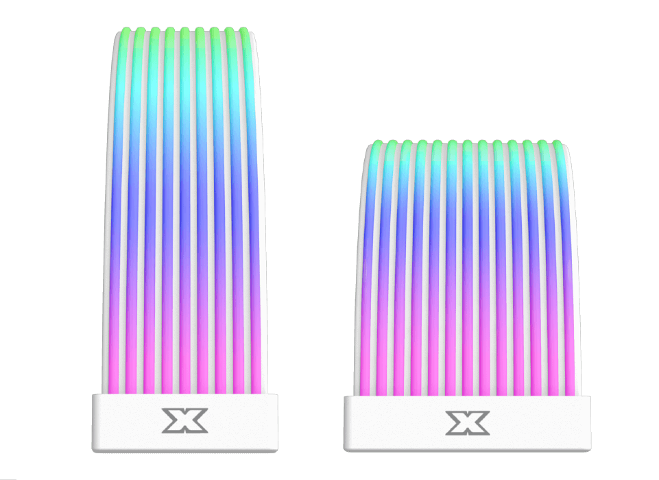 غطاء كابل XIGMATEK iCover II pcie ARGB LED يتضمن وحدة تحكم صغيرة 