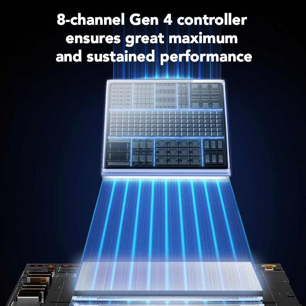 Lexar 1TB NQ780 PCIe Gen4 NVMe M.2 2280, Up to 6500mb/s Read