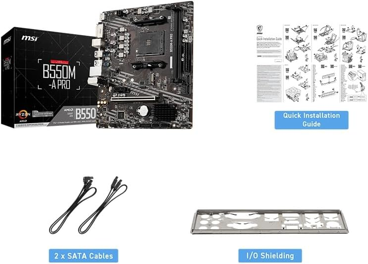 MSI B550M PRO-VDH Socket AM4 AMD Motherboard