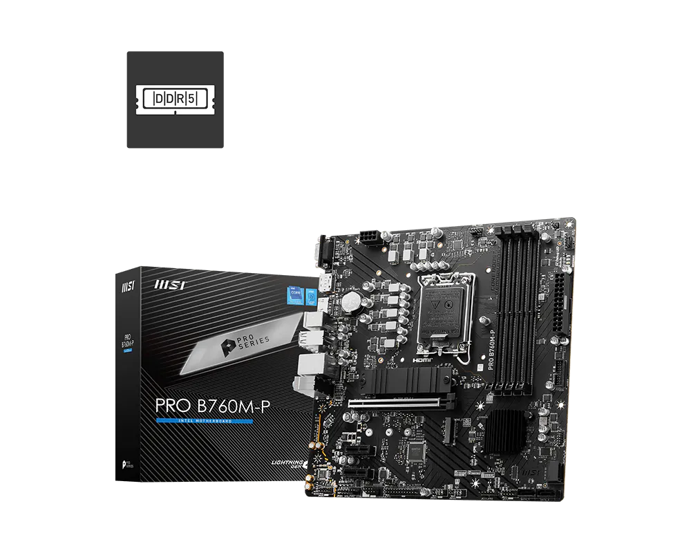 MSI PRO B760M-P DDR5 Intel LGA 1700 Motherboard