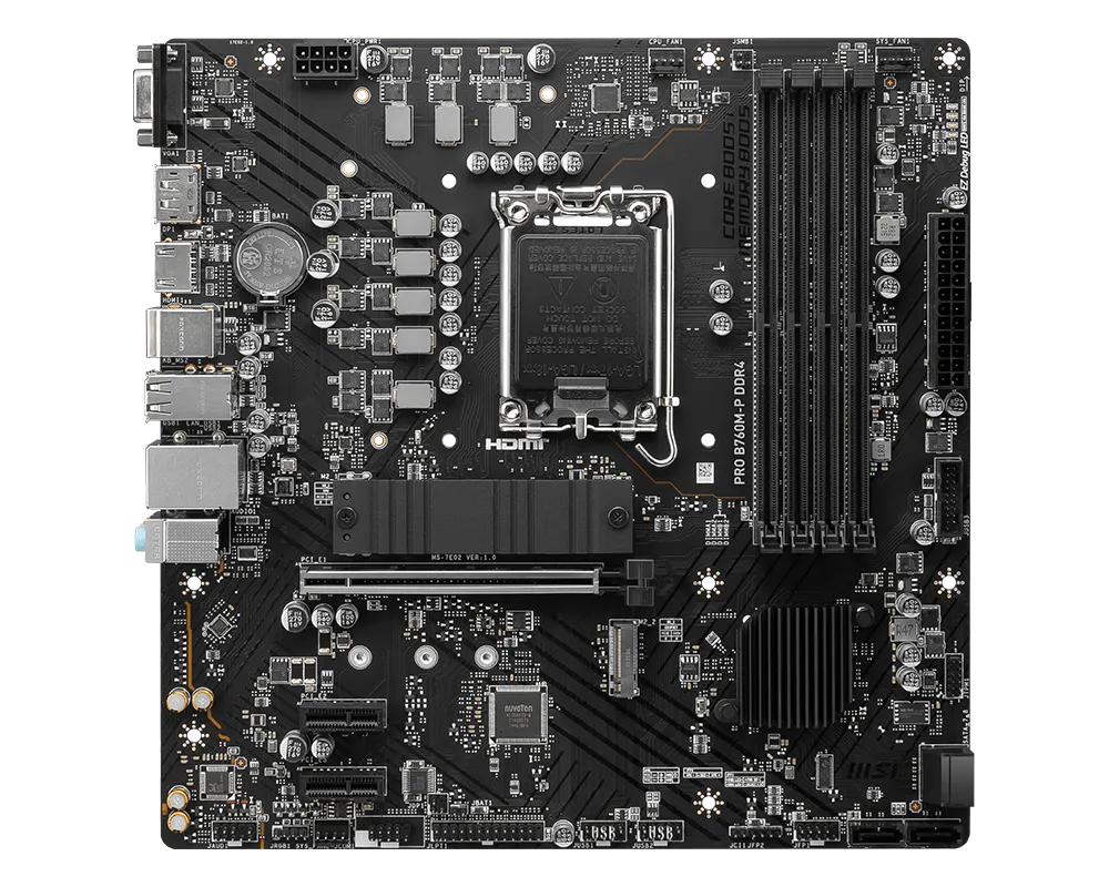MSI PRO B760M-P DDR4 Intel LGA 1700 Motherboard