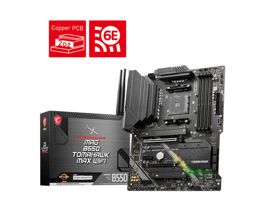 MSI MAG B550 TOMAHAWK MAX WIFI Socket AM4 AMD Motherboard