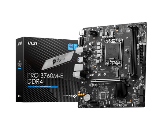 MSI PRO B760M-E DDR4 Intel LGA 1700 Motherboard