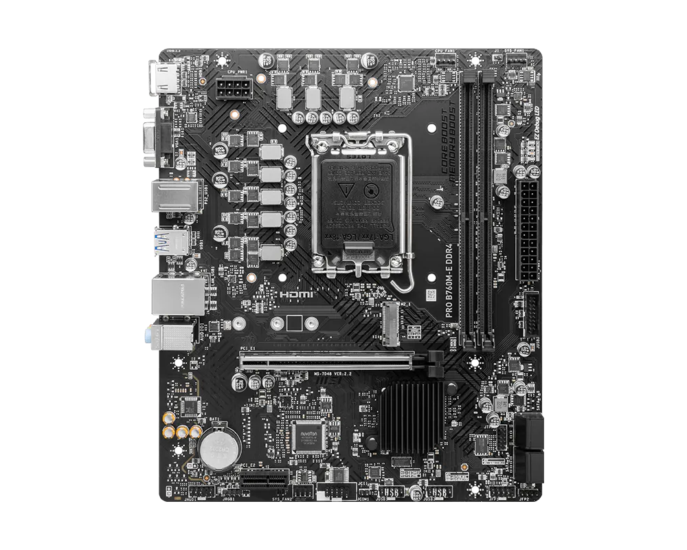 Computer motherboard on a white background