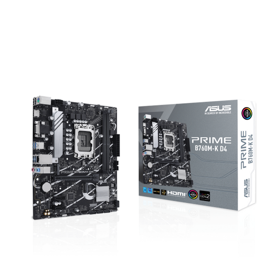 لوحة أم من إنتل ASUS PRIME B760M-K D4 مقبس LGA 1700