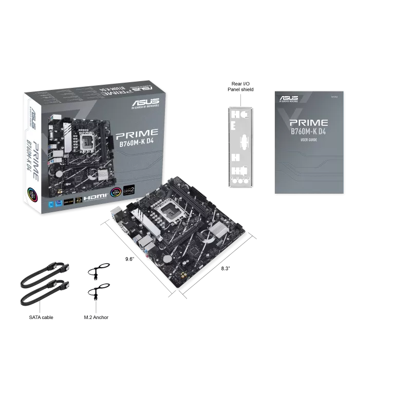 ASUS PRIME B760M-K D4 intel Motherboard Socket LGA 1700