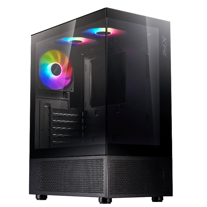XPG INVADER X MINI 5 x ARGB FANS Compact Mid-Tower Chassis - Black