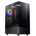 XPG INVADER X MINI 5 x ARGB FANS Compact Mid-Tower Chassis - Black