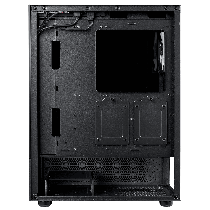 XPG INVADER X MINI 5 x ARGB FANS Compact Mid-Tower Chassis - Black