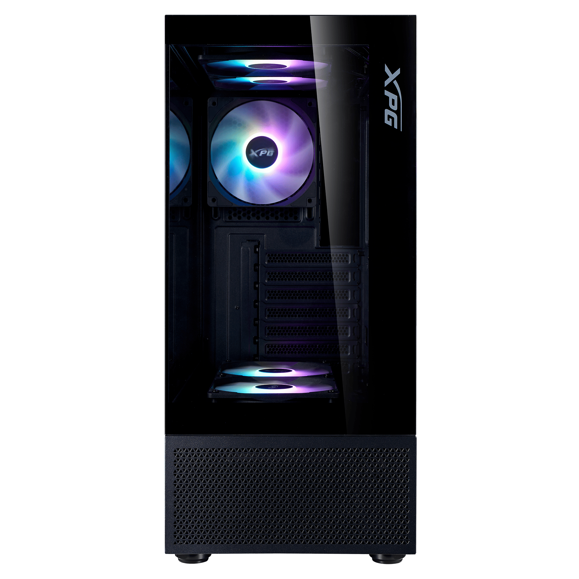 XPG INVADER X MINI 5 x ARGB FANS Compact Mid-Tower Chassis - Black