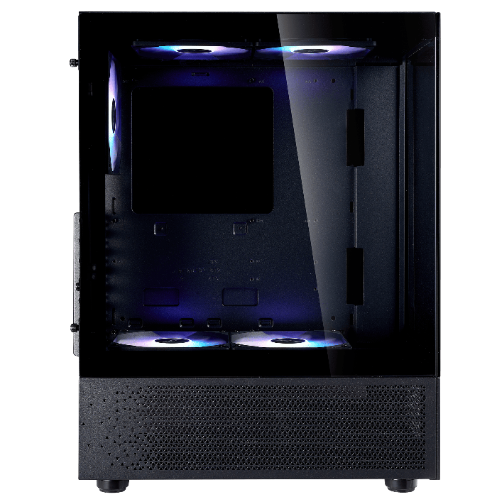 XPG INVADER X MINI 5 x ARGB FANS Compact Mid-Tower Chassis - Black